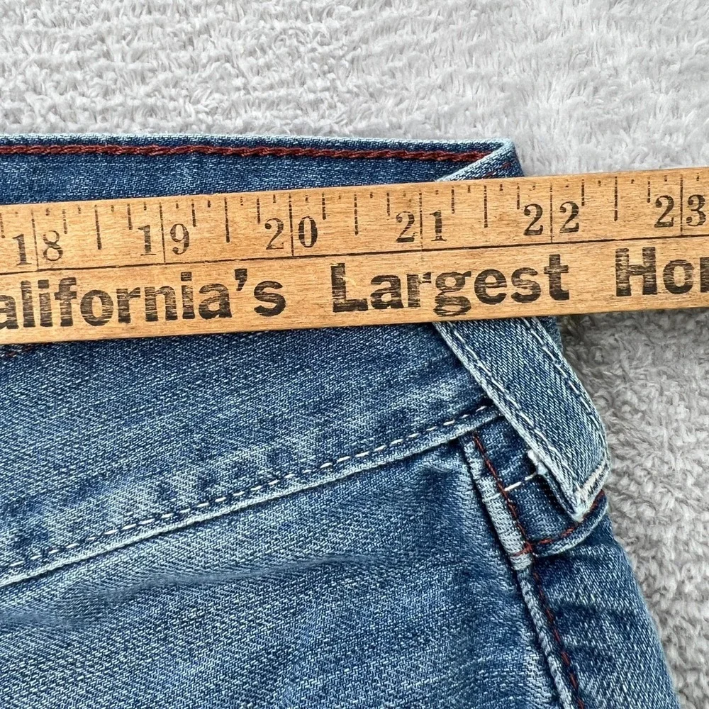 True Religion‎ Section Straight Jeans Size 44 Blue Mens Y2K Embroidered Baggy